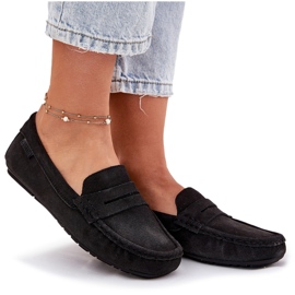 Mocasines de gamuza femenina Big Star RR274948 Negro 14