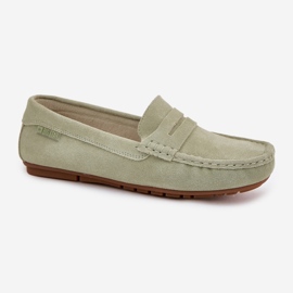 Mocasines de gamuza femenina Big Star RR274945 Verde 8