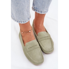 Mocasines de gamuza femenina Big Star RR274945 Verde 9