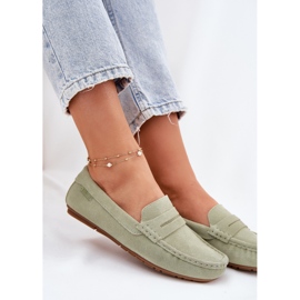 Mocasines de gamuza femenina Big Star RR274945 Verde 11