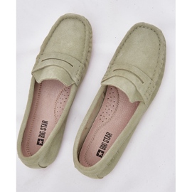 Mocasines de gamuza femenina Big Star RR274945 Verde 12