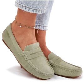 Mocasines de gamuza femenina Big Star RR274945 Verde 14