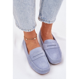 Mocasines de gamuza femenina Big Star RR274943 Azul 8