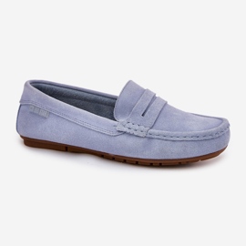 Mocasines de gamuza femenina Big Star RR274943 Azul 7