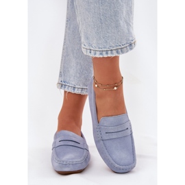 Mocasines de gamuza femenina Big Star RR274943 Azul 6