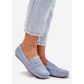 Mocasines de gamuza femenina Big Star RR274943 Azul 1