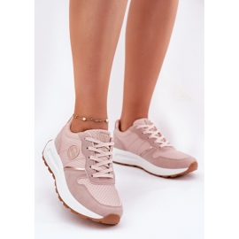 Zapatillas de deporte femeninas en la plataforma Big Star RR2744489 Hi-Polish Pink System rosado 7