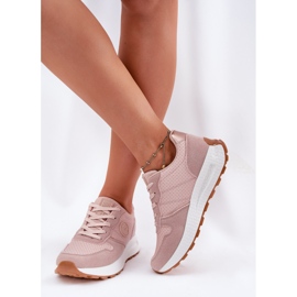 Zapatillas de deporte femeninas en la plataforma Big Star RR2744489 Hi-Polish Pink System rosado 8