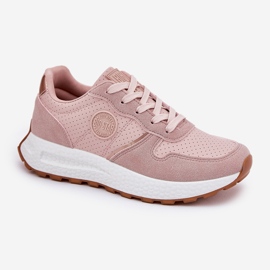 Zapatillas de deporte femeninas en la plataforma Big Star RR2744489 Hi-Polish Pink System rosado 9