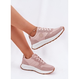 Zapatillas de deporte femeninas en la plataforma Big Star RR2744489 Hi-Polish Pink System rosado 12
