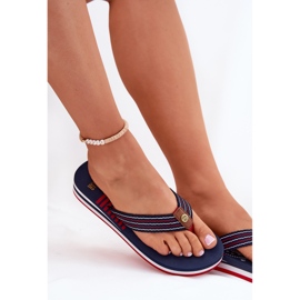 Flip Flip -Flops Flip -Flops on Wedge Big Star RR274A126 Navy Blue azul 6