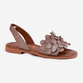 Zazoo LEVE Sandals con una nota Wheelsooe enseña 40425 Darpege beige 4