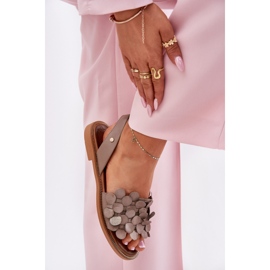 Zazoo LEVE Sandals con una nota Wheelsooe enseña 40425 Darpege beige 5
