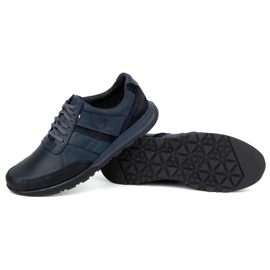 Antex Zapatos con cordones hombre piel Sport Style 310GT azul 3