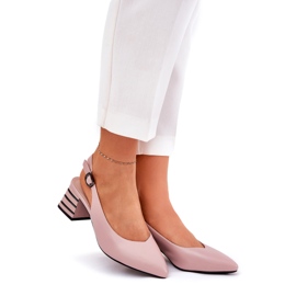 Tacones altos de las mujeres con narices puntiagudas Vinceza 62217 sucio rosa rosado 1