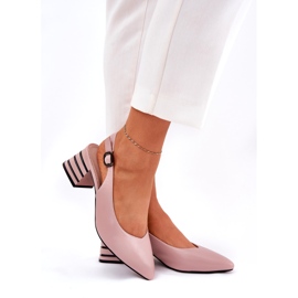 Tacones altos de las mujeres con narices puntiagudas Vinceza 62217 sucio rosa rosado 3