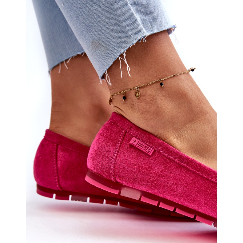 Mocasines Mujer Ante Eco Big Star NN274934 Memory Foam System Fucsia rosa 1