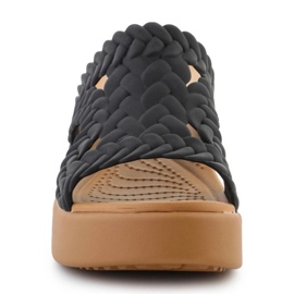 Crocs Brooklyn Woven Slide Heel 209979-001 Flip-Flops negro 2