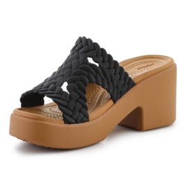 Crocs Brooklyn Woven Slide Heel 209979-001 Flip-Flops negro 3