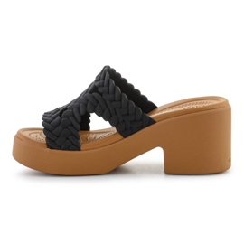 Crocs Brooklyn Woven Slide Heel 209979-001 Flip-Flops negro 4