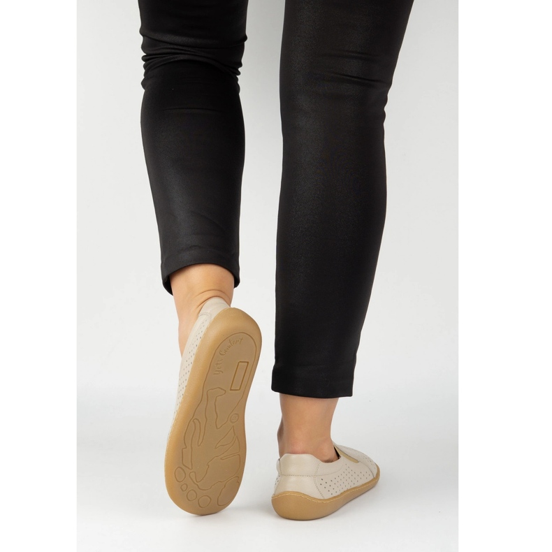 Olivier Femenino descalzo Minimalista Openwork Sliding 1308 Pol Beige 1