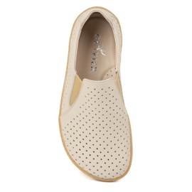 Olivier Femenino descalzo Minimalista Openwork Sliding 1308 Pol Beige 8