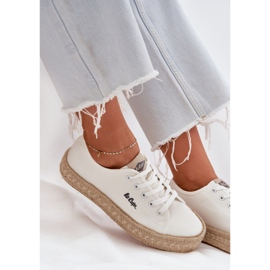 Zapatillas para mujeres con Lee Cooper LCW-25-44-3217 Braid blanco 12