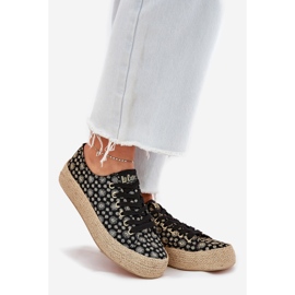 Zapatillas de zapatillas para mujeres en la plataforma con Lee Cooper LCW-25-08-3647L Black Braid negro 1
