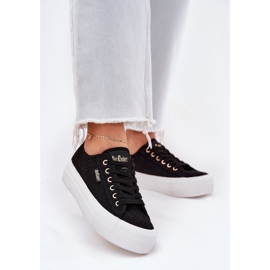 Zapatillas para mujeres con encaje lee cooper lcw-25-31-3439l negro 4