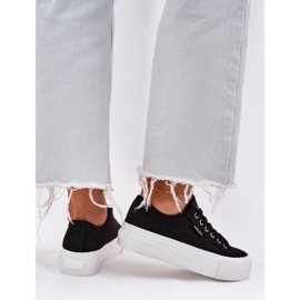 Zapatillas para mujeres con encaje lee cooper lcw-25-31-3439l negro 7