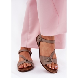 Zazoo 40182 Sandalias de bendición oscura para mujeres beige 2 Zazoo 40182 Sandalias de bendición oscura para mujeres beige 2