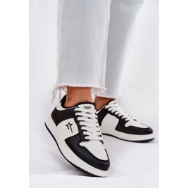 Zapatillas de deporte femenino Big Star RR274A240 Hi-polish White and Black System negro 2