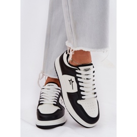 Zapatillas de deporte femenino Big Star RR274A240 Hi-polish White and Black System negro 3