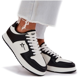 Zapatillas de deporte femenino Big Star RR274A240 Hi-polish White and Black System negro 9