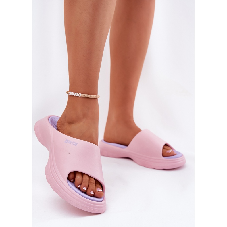 Big Star RR274A587 Slippers de verano de espuma para mujeres Rosa 2