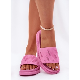 Zapatillas para mujeres en la plataforma Big Star RR274A541 Pink rosado 3