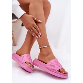 Zapatillas para mujeres en la plataforma Big Star RR274A541 Pink rosado 8