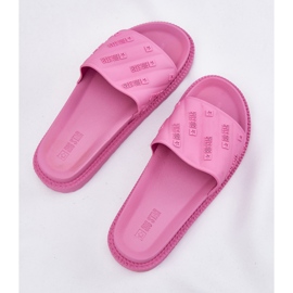Zapatillas para mujeres en la plataforma Big Star RR274A541 Pink rosado 9