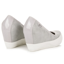 Vices Zapatos de tacón grises con cuña 5