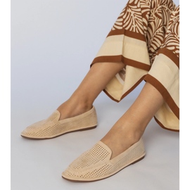 Mocasines abiertos beige de Ekozamszu 1