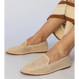 Mocasines abiertos beige de Ekozamszu 3