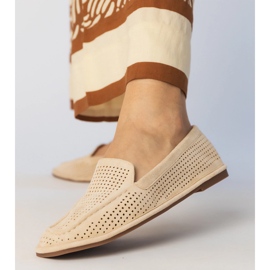 Mocasines abiertos beige de Ekozamszu 4