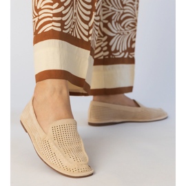 Mocasines abiertos beige de Ekozamszu 5