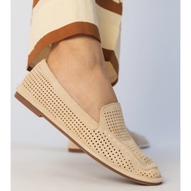 Mocasines abiertos beige de Ekozamszu 6