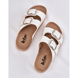 Flip Flip Flip Flip Flip con Lee Cooper LCW-25-35-3496L Hebillas blancas blanco 2