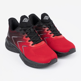 Vico Zapatos deportivos negros y rojos 2