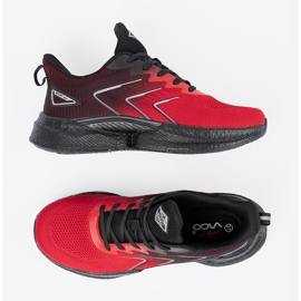 Vico Zapatos deportivos negros y rojos 4