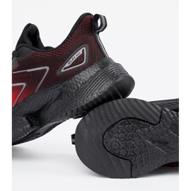 Vico Zapatos deportivos negros y rojos 1
