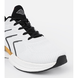 Vico Zapatos deportivos para mujeres blancas y blancas con un elemento naranja blanco 1