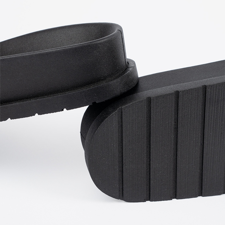 Seastar Chanclas negras y marrones con decoración negro 1